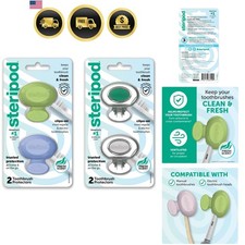 Clip-On Toothbrush Protector, Keeps Toothbrush Fresh and Clean, Fits Most Man...