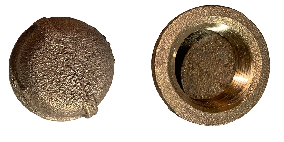 正品 Mueller Streamline 黄铜带状烟斗帽,3/4 英寸,无铅 457-004NL pd 10z