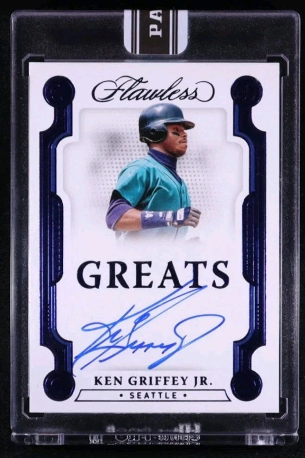 Panini Ken Griffey Jr Baseball Autographed Sports Trading Cards