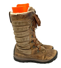 Women's Timberland Mount Holly Boots Brown Leather Suede UK 6