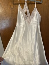 Linea Donatella Babydoll Nightgown And Wrap Robe Size XL Satin