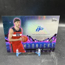 TRISTAN VUKCEVIC AUTO ROOKIE HORIZON SIGNATURE 2023-24 TOPPS MIDNIGHT RC