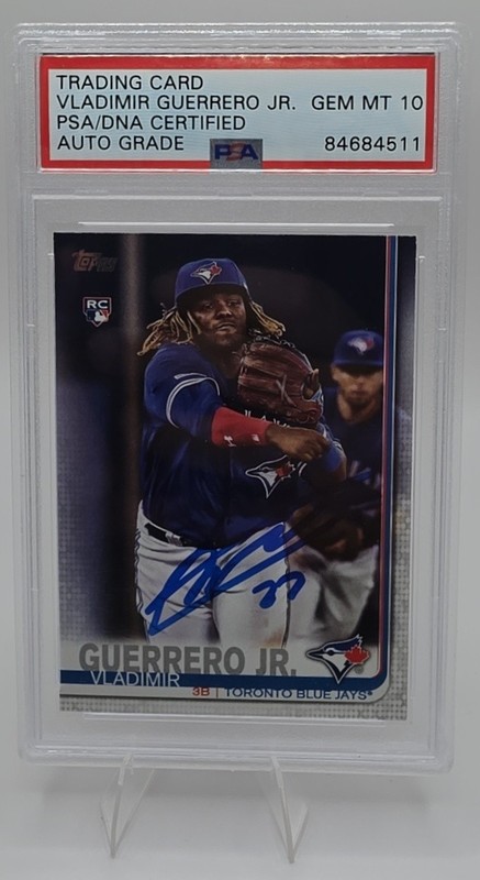 2019 Topps Vladimir Guerrero Jr. RC PSA Authentic Auto 10 Toronto Blue Jays