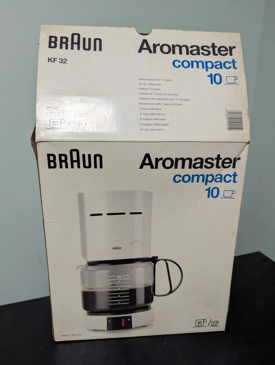 Braun Aromaster KF 32 Tipo 3085 Cafetera De Colección Nueva/NOS Película TV Escenario Prop