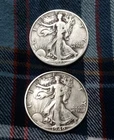 1940-S  1943-D Walking Liberty Half Dollars 90% Silver US Mint Coins