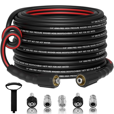 #ad #ad Flexible 1 4quot; Pressure Washer Hose 50FT3600PSI Kink Resistant Power Washer R... $49.79