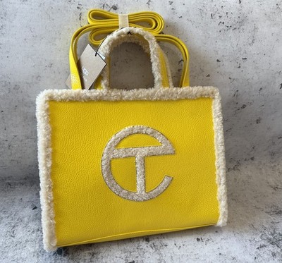 UGG X TELFAR MEDIUM SHOPPER CRINKLE YELLOW TAX