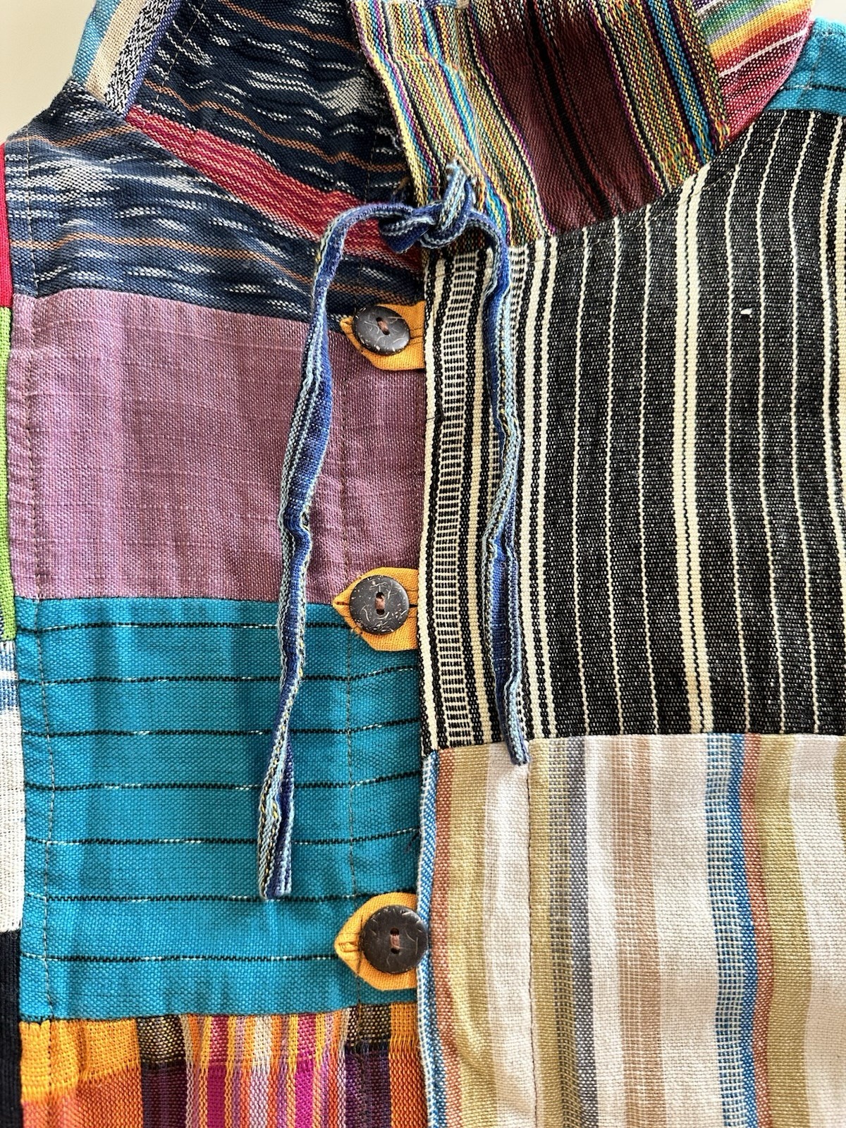 Freak Chic Top Jacket Patchwork Hood Button Front… - image 3