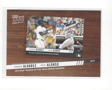 2020 Topps Best of Topps Now #BTN6 Yordan Alvarez/Pete Alonso Astros Mets