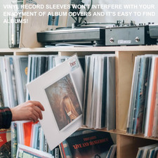 30 Pack 4 Mil Thick Vinyl Sleeves, 12.75" X 12.75" Vinyl Record Sleeve Clear ...