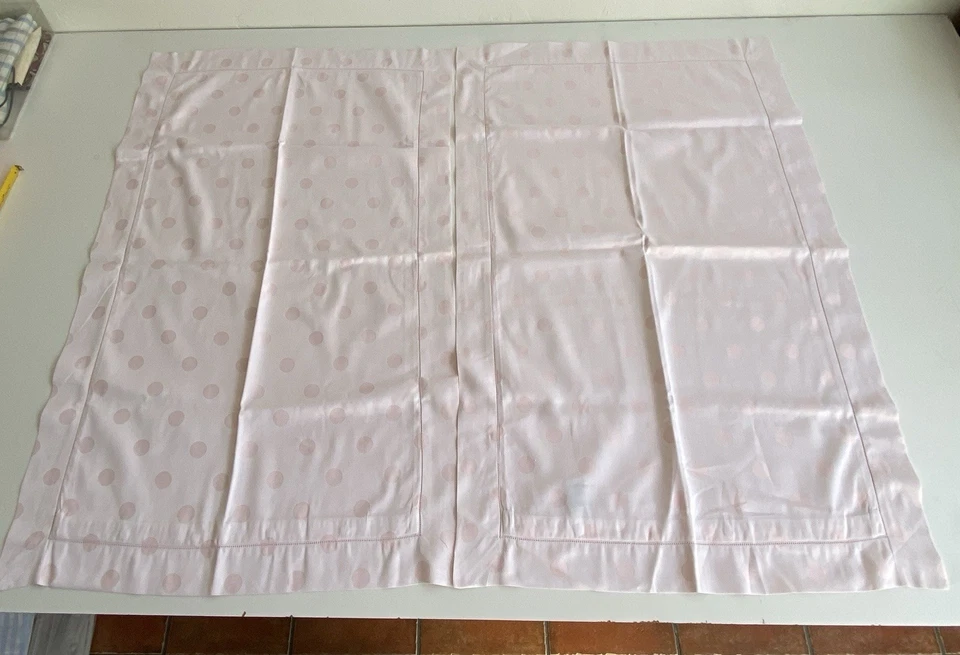 2 fundas de almohada Schweitzer de algodón egipcio talla king rosa lunares Italia Foto 4 de 4