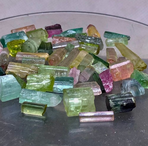 65-CT Natural Tourmaline beautiful b Colors clean Crystals lot From Afghanistan. - Picture 11 of 13