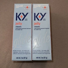 2 KY Jelly Classic Glide Personal Lubricant 2 Oz Each