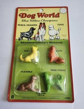 Diener Eraser Set - Dog World Blue Ribbon Champions - Made In USA Erasers