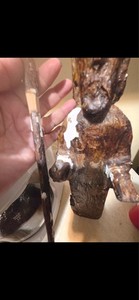 BEAUTIFUL MUSEUM ART : The Good Shepard rare  10th-17th century wood Sculptu