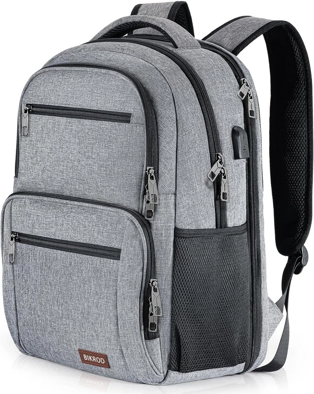TSA water-resistant travel backpack with a 15.6 inch laptop compartment