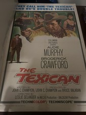1966 THE TEXICAN 27 X 41 VINTAGE MOVIE POSTER AUDIE MURPHY-BRODERICK CRAWFORD