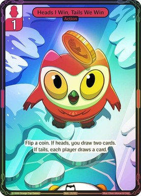 Vibes TCG  BIRB FOIL  Heads I Win, Tails We Win  - Birb & Pengu Card # 021