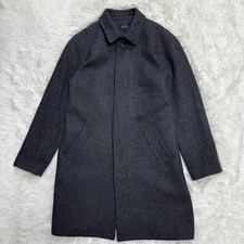 APC Jules Tournier Wool Blend Balmacaan Coat M Charcoal Gray Men's Outerwear