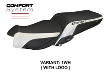 Rivestimento sella Olbia 1 Bianco + logo Tpz compatibile BMW R 1200 RT 2014 2018