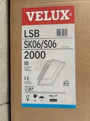 Velux Innenfutter LSB SK 06/S06 2000 Maße 114x118 Cm Weiß NEU OVP