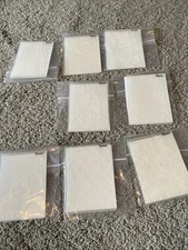 Lot Of 8 Darice Embossing Folders - Various Styles. Christmas flowers butterfly.