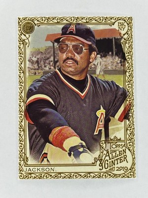 2019 Topps Allen and Ginter Gold Border #8 Reggie Jackson California Hot Box