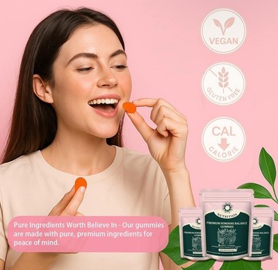 60 Stück Gummis Premium - Feminine Balance - Gummis Für Frauen