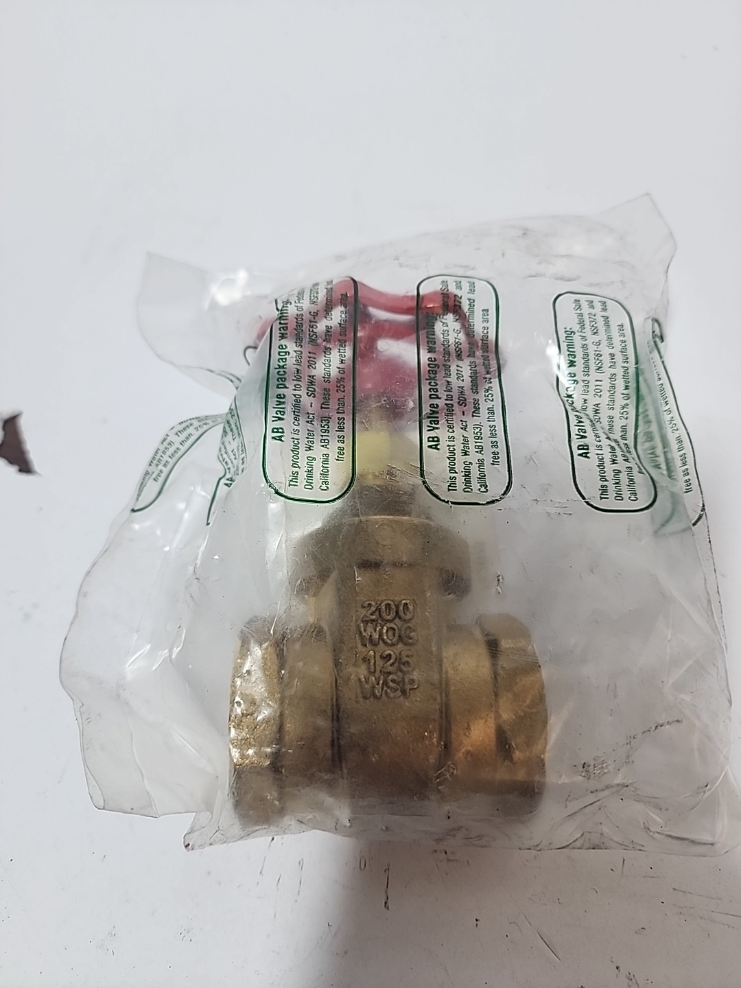 RWV 206AB, AB1953 Brass Gate Valve