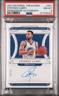 Stephen Curry 2021 National Treasures Penmanship /25 Auto PSA 8 💥🐐💎 Autograph