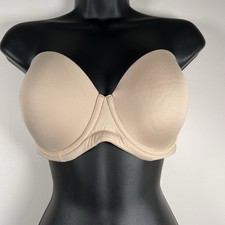 Wacoal Red Carpet Strapless Bra Size 36DD Convertible 854119 Beige NO STRAPS