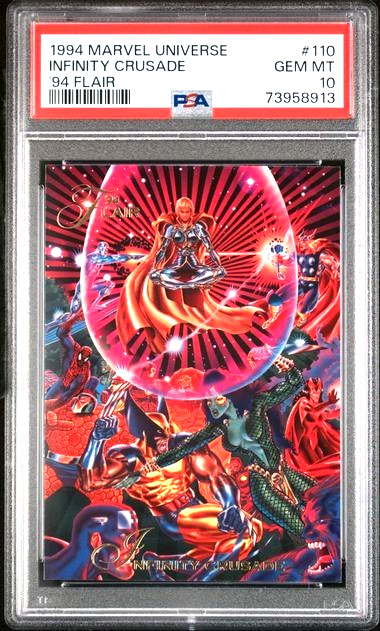 1994 Marvel Universe '94 Flair Infinity Crusade PSA 10 Wolverine Spider-Man Thor