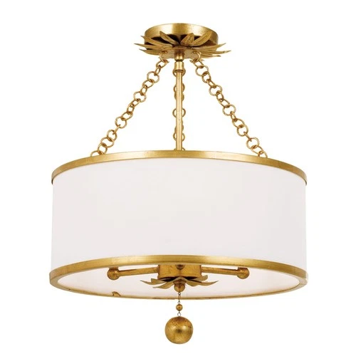 Crystorama Lighting Group 513_CEILING Broche 3 Light 14"W - Gold - Picture 1 of 8