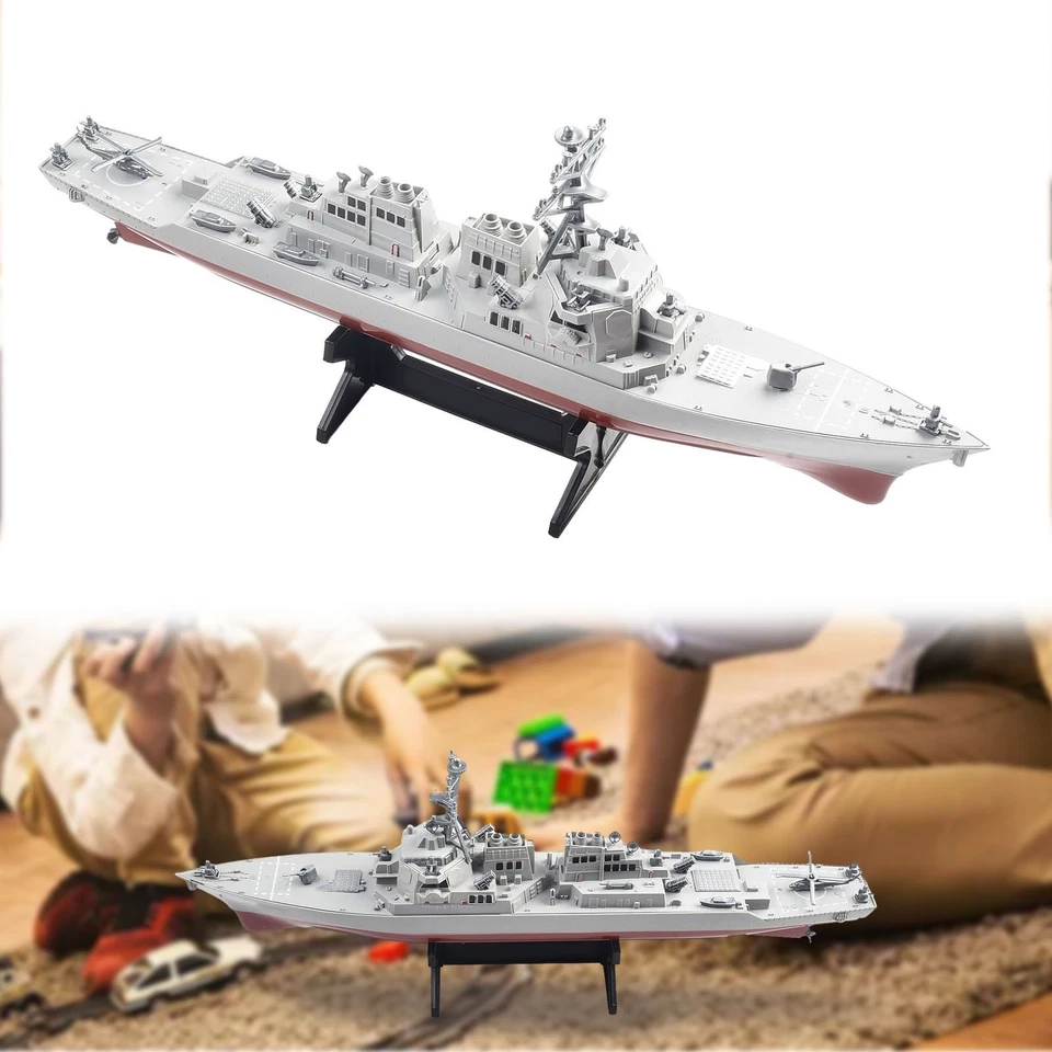 Bambino Corazzata Giocattolo Modello Statico con Guida + Stand Nautico Moda - Immagine 3 di 4