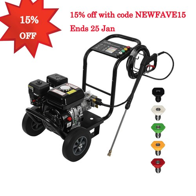 #ad Gas Pressure Washer Gas Powered Washer 3500 PSI 2.6 GPM 212cc 5 Nozzles Hot $234.99