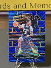 2023-24 Panini Select - Concourse Jordan Hawkins #72 Blue Wave Prizm /75 (RC)