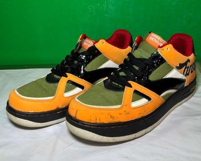 G RAP Be Gee OG 入手困難 Greedy Genius Men's Sneakers Size 12 - Orange/Olive/Black Rare