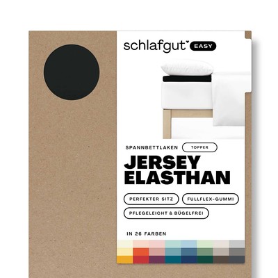 Adam Matheis Topperbezug EASY Jersey BL 200x200 cm schwarz