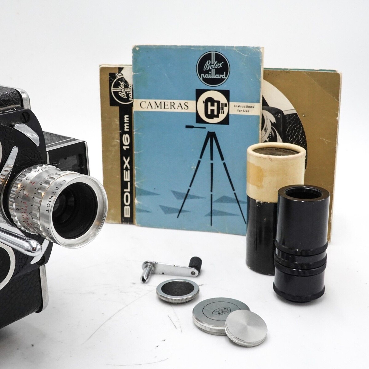 Paillard Bolex H16 Reflex 16mm Cine Film Camera & 25mm f/1.8 Lens