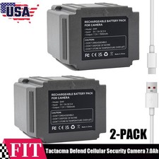 2-PACK Rechargeable Lithium Battery for Tactacma Defend Cellular Security Camera