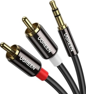 UGREEN 3.5Mm to RCA Cable, 6.6FT RCA Male to Aux Audio Adapter Hifi Sound Headph