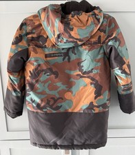 Timberland Child s Camoflauge Puffer Jacket Coat Hooded Size XS 5/6