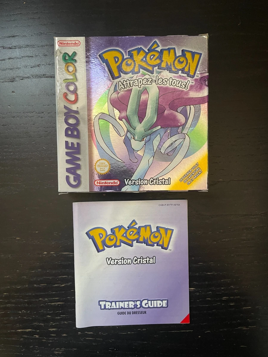 Notice/manuel Pokémon Version Cristal Game Boy Color - Année 2004, état Correct (jeu Non Inclus)