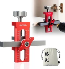 RUITOOL 2-in-1 Cabinet Door Mounting Jig & Rebound Device Tool with Bag, Install