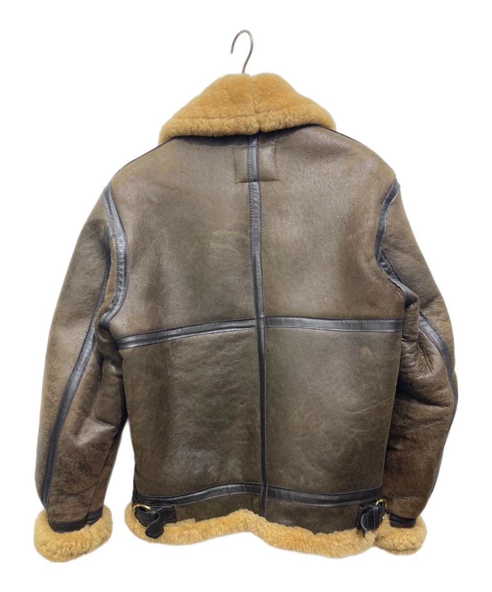 Chaqueta de Vuelo Schott NYC B-3 Piel de Oveja Cuero Talla 34 S Marrón EE. UU.