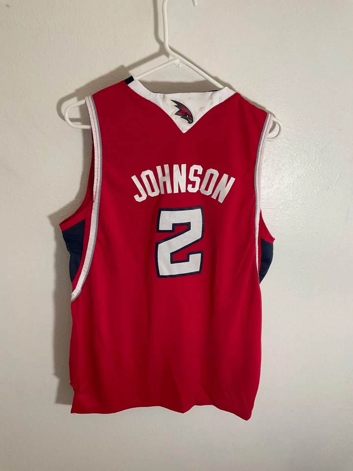 New Adidas NBA Atlanta Hawks Joe Johnson Red Jersey youth  XL - Image 4 of 4