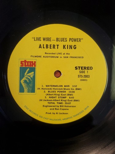 ALBERT KING ~ LIVE WIRE / BLUES POWER ~ 1979 Stax Album ~USED ~ RARE! - Imagen 3 de 6