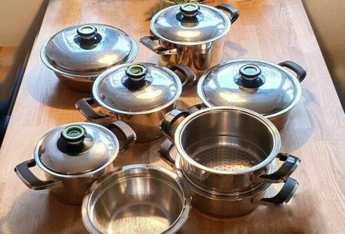 Sitram Topfset 3-teilig 16/18/20 Cm - Antihaft Mit Abnehmbaren Griffen