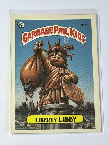 1986 Topps Garbage Pail Kids Series 3 Liberty Libby 113b GPK H382