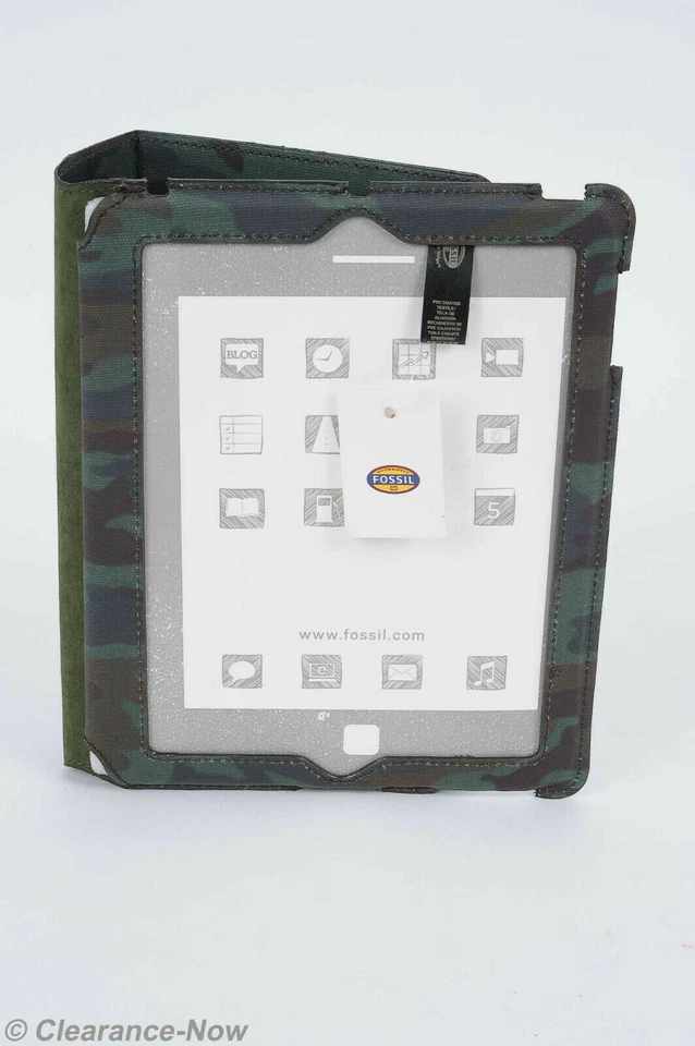 Cubierta electrónica/soporte verde camuflaje tableta Fossil Bunker precio de venta sugerido por el fabricante $50 NUEVO CON ETIQUETAS 4323 Foto 2 de 4